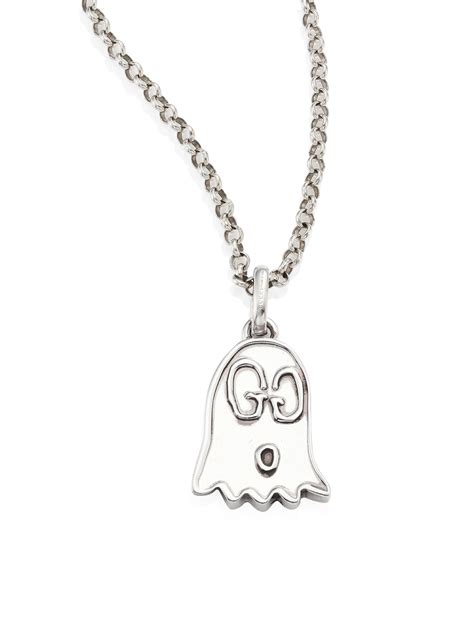 gucci pendants|guccighost pendant necklace in silver.